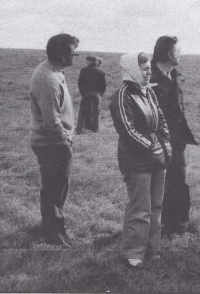Kamil Lhoták mladší (zcela vlevo) na snímku ze 70. let 20. století