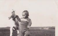 Dětská fotografie Václava Jílka ve věku 14 měsíců, září 1950