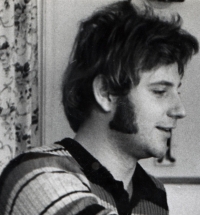 Ludvík Rösch na chalupě v Železné Rudě asi v roce 1974