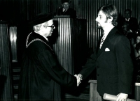 Louis Rösch at his graduation