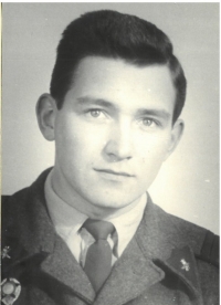 Karel Lednický serving in the army