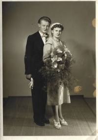 Wedding of Marie and Albín Blažek, 1st of October,1960
