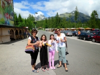 Dana with her daughter and granddaughters in the Tatras.
