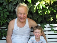 Vladimír Pajer s vnukem Ondřejem