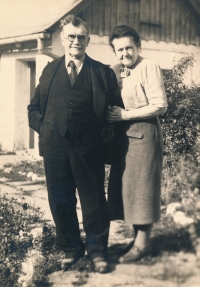 Karel Engliš with wife Valerie (1953)