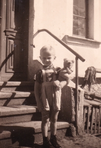 At home, around 1941