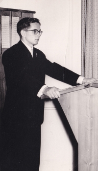Graduation speech at the grammar school in Amberg, 1957