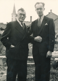 Manžel František s Karlem Englišem (1952)