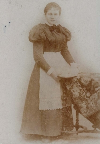 Žofie Obrhelová around 1900. Kateřina's grandmother from her mother's side of the family