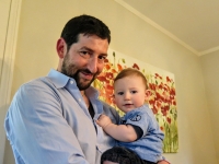 Juraj's son David with his grandson.
