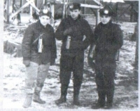 Left: Mr. Oleshchuk, Mr. Oleksyuk, Mr. Solonynko; Vorkuta, 1956
