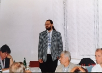 Lumír Aschenbrenner as newly elected mayor in 1998