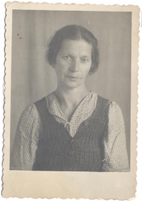 Anna Skobelska, grandmother, at a special settlement, 1950s