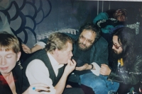 S Václavem Havlem a Vladimírem Hanzelem v roce 1995