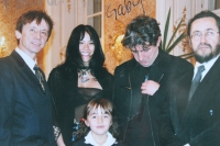 S Ivanem Králem, jeho ženou Cindy, Ivo Pospíšilem a dcerou Karla Havelky Gábi (2003)