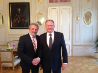 2015, Ivan Gabal with the President of the Slovak Republic Andrej Kiska, Bratislava, Presidential Palace