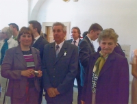 Antonín Lamplot and his wife Libuše (on the right), daughter Miroslava on the left, 2014