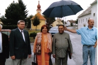 With the Indian ambassador, Mr. Jain, in the Czech Republic. (2018)
