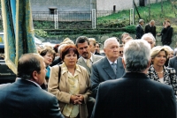 With the president of the Slovak republic, Michal Kováč at the ceremony of the ktitorst.
