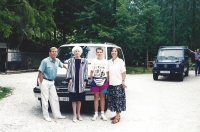 The Havels' and Manen's holidays together (Olga Havlová found out that she has cancer on this holiday), Slovenia, 1994
