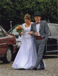 At the wedding of his daughter Kateřina, married Režná, 2009