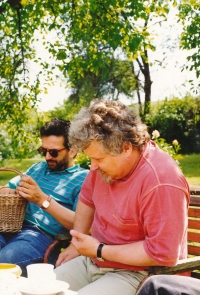 1992, Řevnice at Jana Ryšlinková's house, with Petr Pithart after the lost parliamentary elections and before the end of Czechoslovakia