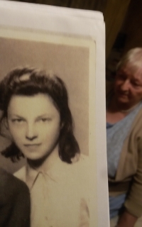 Ludmila Hájková in around 1947 and in 2020