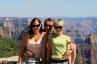 With daughters at the Grand Canyon 
