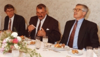 Václav Klaus in Hradec Králové, the witness on the far left 