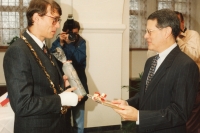 US Ambassador Adrian Basora in Hradec Králové 
