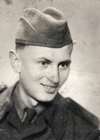 Vincenc Novák during his military service in 1952
