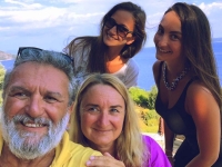 Ivan Gabal with his family, 2015