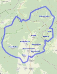 the area of German settlements under Klak 