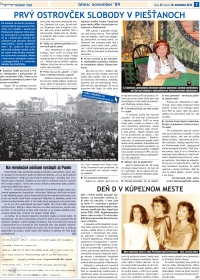Newspaper Piešťany Week: The First Island of Freedom. (2014)
