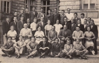 Ljuba, the witness´s mother (the third row in the middle). Class IV. B, Uzhhorod 1935