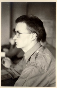 Jiří Klíma right before secondary school-leaving exam in May 1959