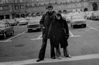 Hana Hamplová s Martinem Vadasem na festivalu dokumentárních filmů v Lipsku (1978)