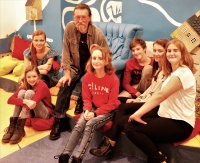 Jiří Hanke with the team from the Stories of Our Neighbours project