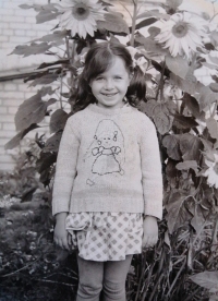 Anna Severinets as a five-year-old 