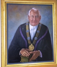 A portrait of Professor Dušan Ondrejovič from the archives of the Evangelical Theological Faculty of Comenius University in Bratislava.
