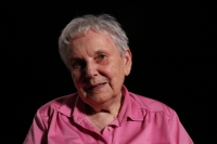 Anna Pešatová during the filming of the interview in 2020