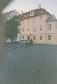 Hradčanské náměstí, where Václav Roubal lived during his studies at the Faculty of Law of Charles University