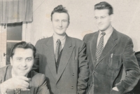 Friends - Václav Roubal in the middle, JUDr. Jiří Klener on the right