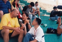 Snímek z cesty fotbalistů Gmündu na Tchaj-wan v roce 2000