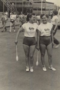 Strahov (Anna Poláková, left), 1956