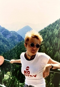 Photograph of Ewa in the Slovak Tatras, 1997.

