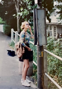 Photograph of eighteen-year-old Ewa, England (Loughton-Essex), 1993.
