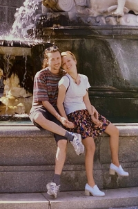 Ewa a jej budúci manžel Robo, Viedeň, 1997
