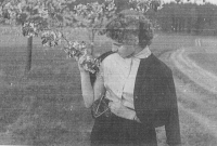 Alena Špičková (Kleckerová) v roce 1957