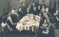 Celebrating the 60th birthday of Josef Štifter (Marta Holeková’s grandfather), 1941